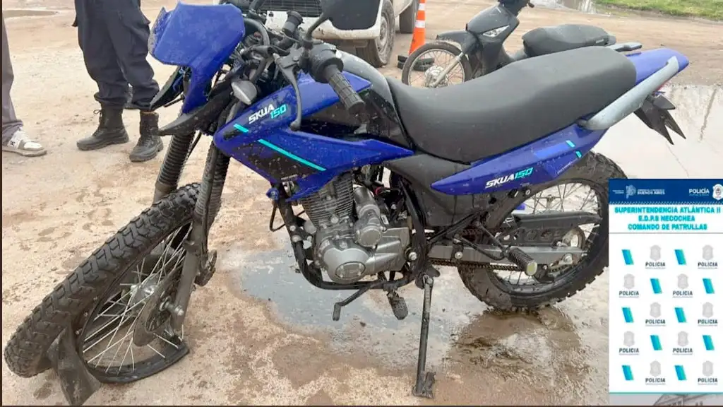 En calles 566 y 531. Se produjo otro de los accidentes entre dos motocicletas.