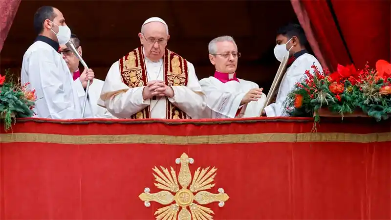 El Papa pidió "paz y concordia" en el mundo y diálogo para resolver conflictos