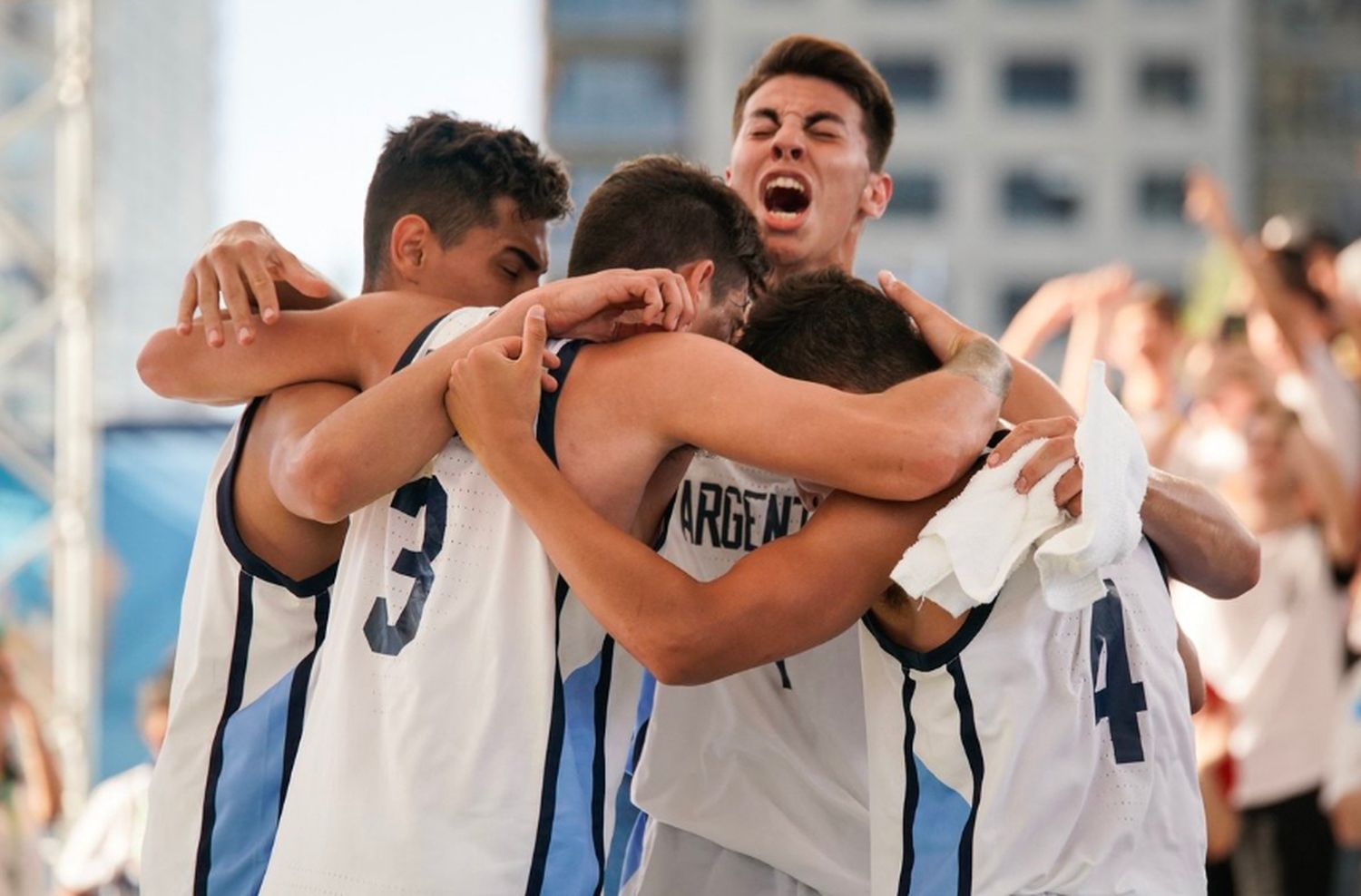 Juane De La Fuente, campeón olímpico del básquet 3x3