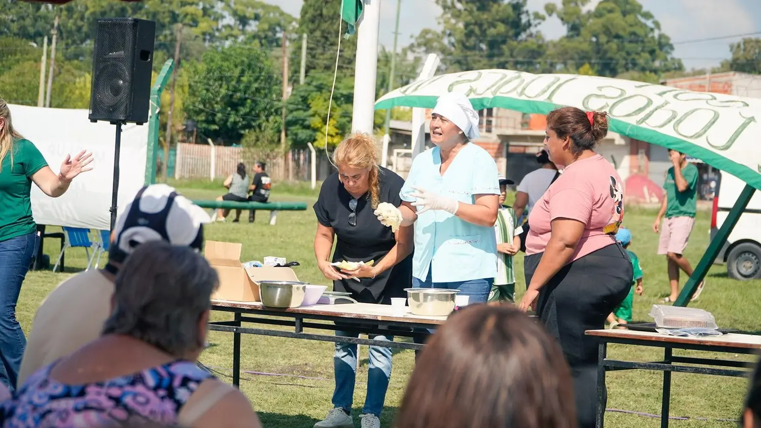 Las familias participaron de las actividades en los espacios municipales.
