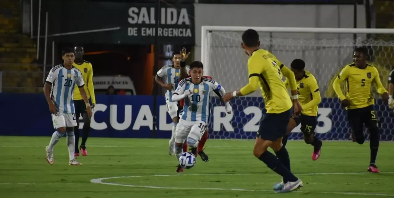 Argentina perdió el invicto ante Ecuador en el Sudamericano Sub 17