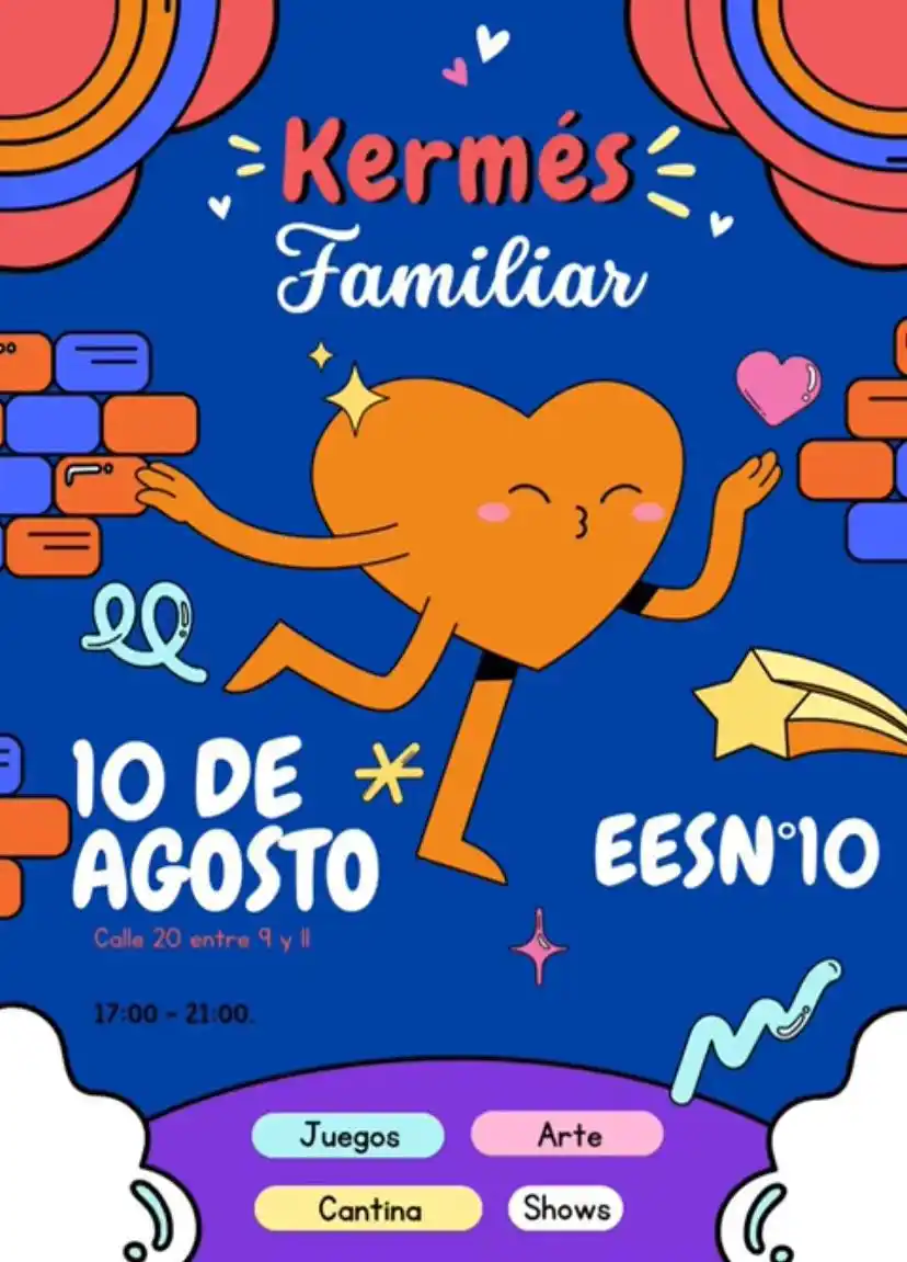 Kermés familiar de la Escuela Secundaria 10 de Claromecó