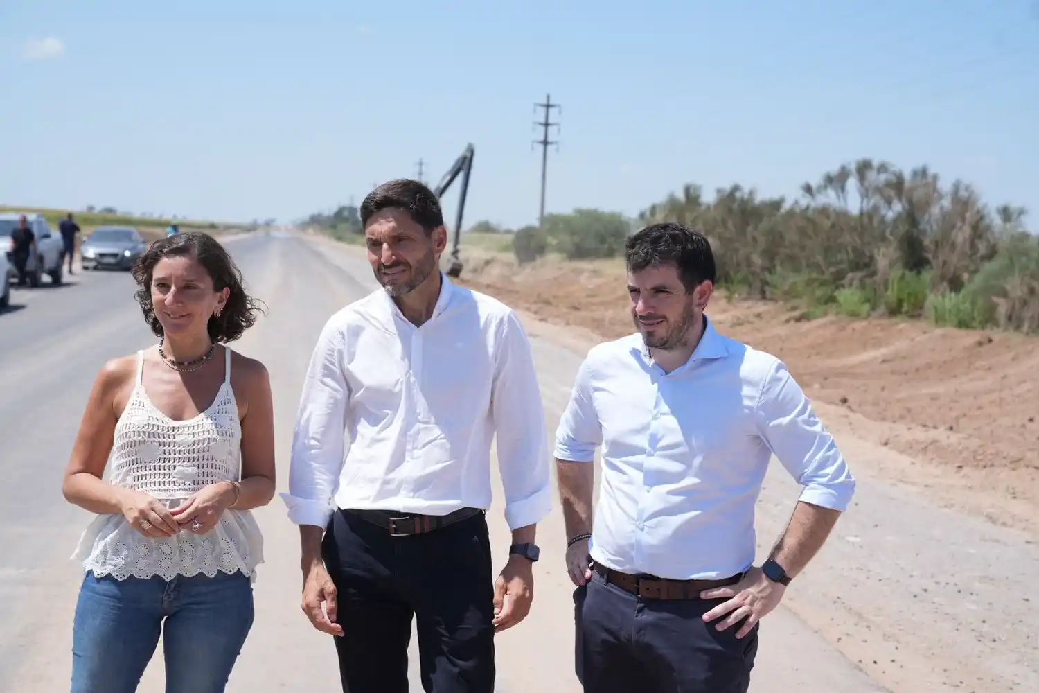 Pullaro recorrió importantes obras en el Departamento General López