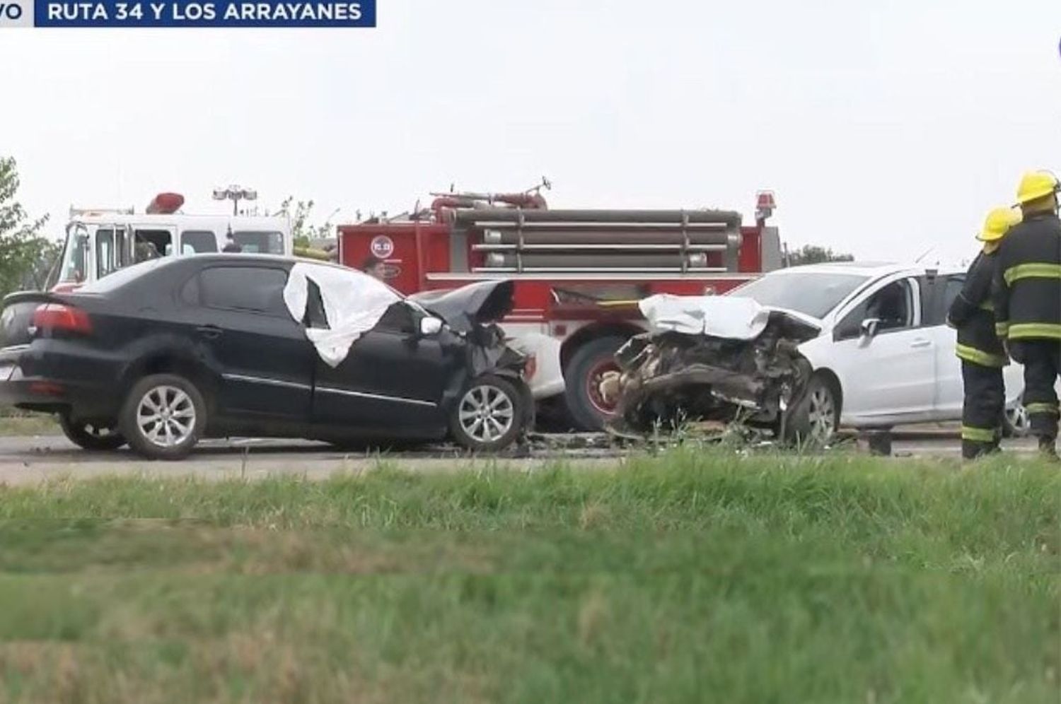 Accidente fatal en ruta 34, altura de Ibarlucea: una persona murió producto de un choque frontal