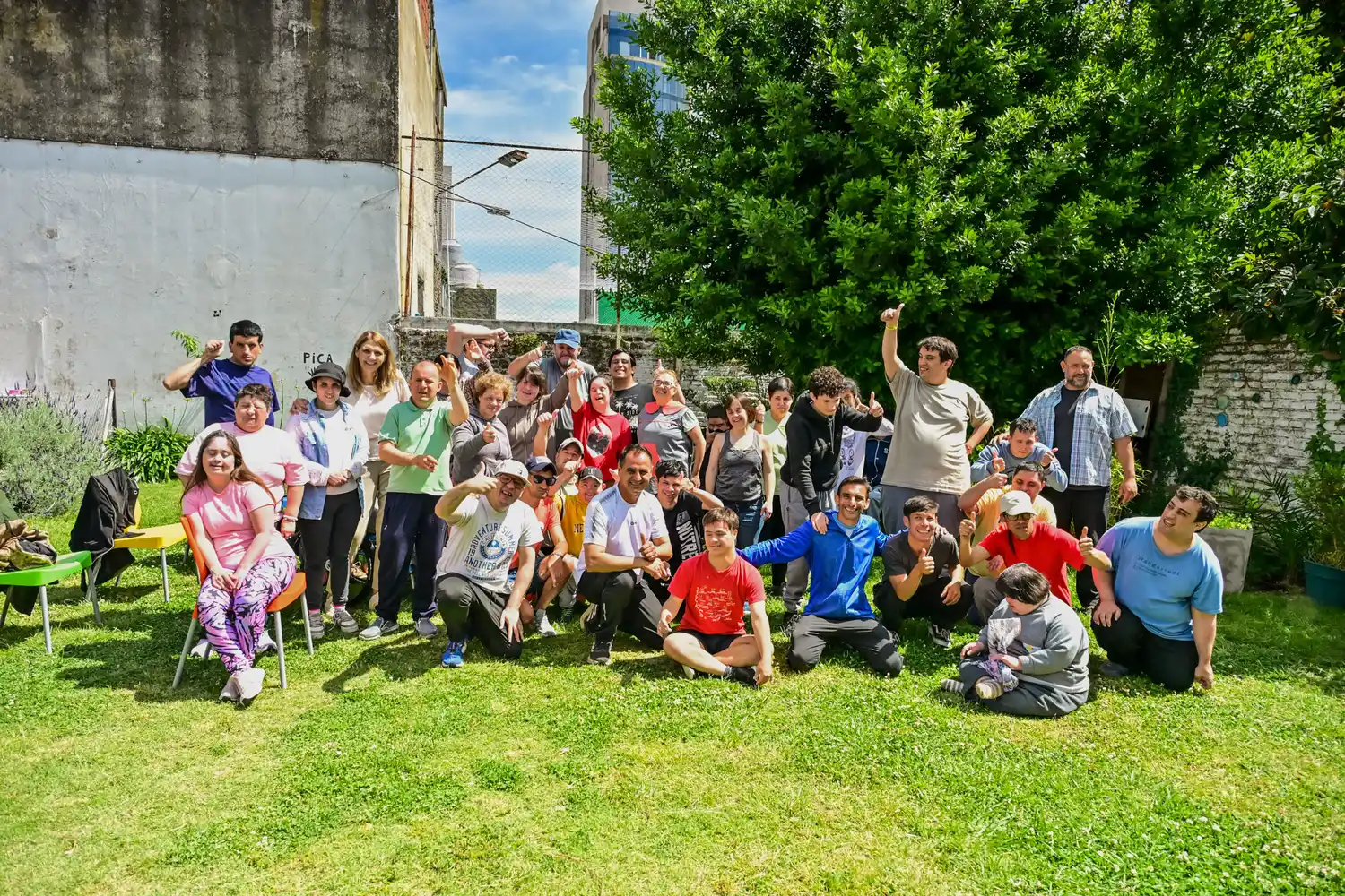 La acción se llevo adelante junto a la institución El Andamio.