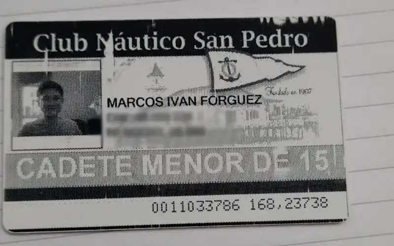 Encontraron el carnet de Marcos
