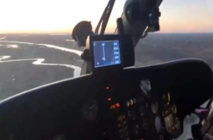 Prefectura rescató a dos hombres que aterrizaron de emergencia sobre la costa del río Paraná