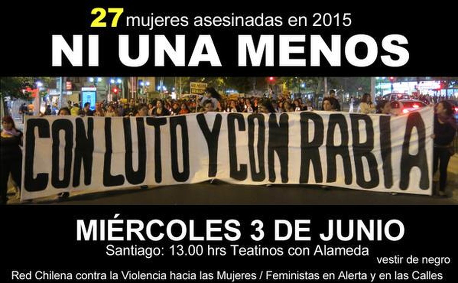 #NiUnaMenos traspasó la frontera y se replicará en Chile y Uruguay