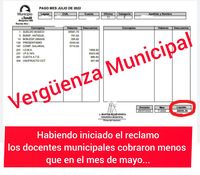 Docentes Municipales denunciaron cobrar menos que  el mes pasado y que hasta ahora nunca las atendieron