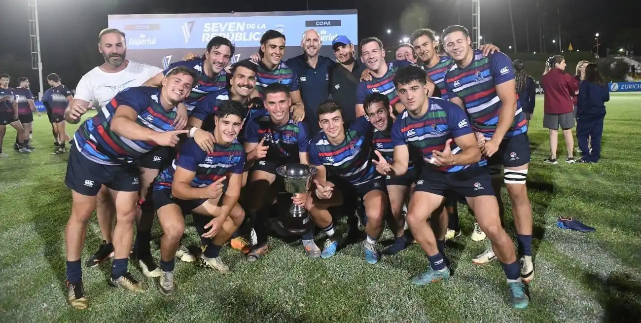 Mar del Plata se coronó por primera vez en la historia en el Seven de la República. Crédito: Prensa UER.