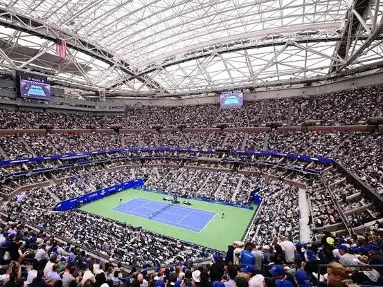 El estadio central "Arthur Ashe" del US Open . Foto:US Open