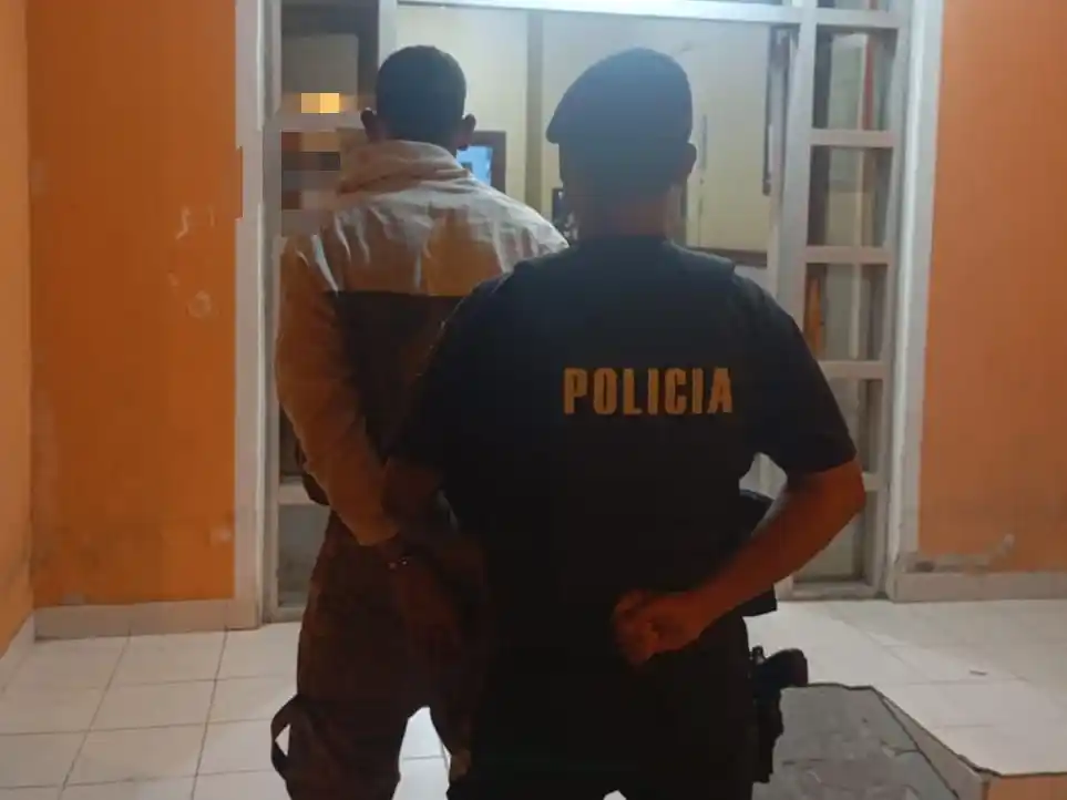 El joven fue aprehendido y trasladado a la Comisaría Segunda.