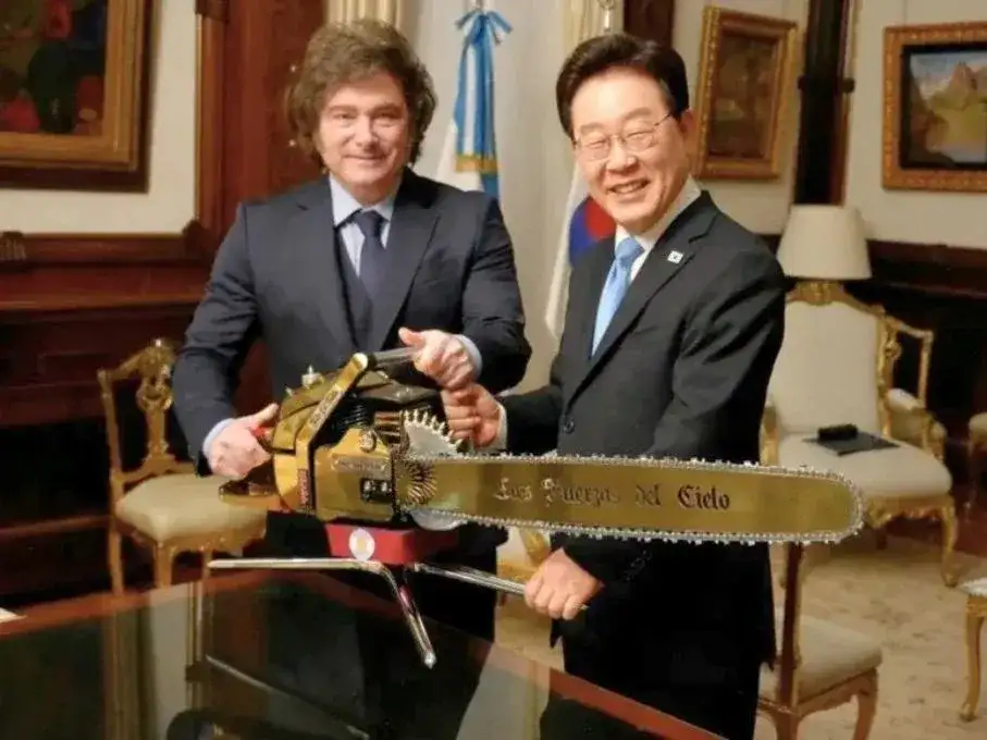 El presidente Javier Milei recibió en Casa Rosada a su par de la República de Corea del Sur, Lee Jae-Myung
