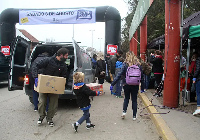 Actitud solidaria. La colecta fue un éxito