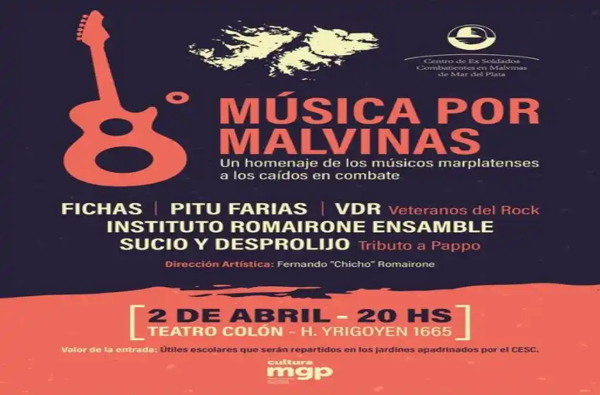 Se viene la octava edición de Música por Malvinas