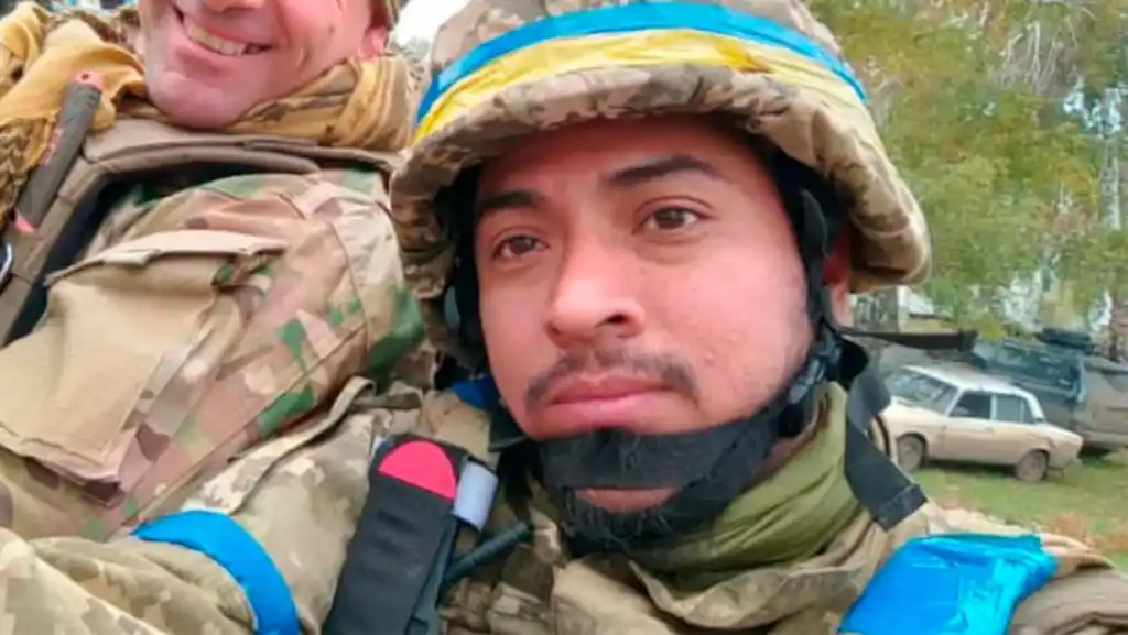 El soldado argentino Emanuel Vilte.