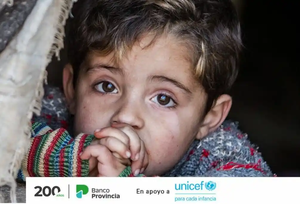 Sumate, la campaña del Banco Provincia y Unicef por las infancias