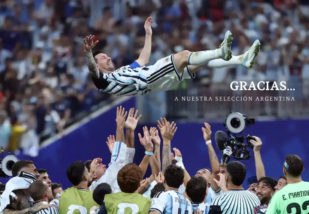 Tres Arroyos celebró a nuestra Selección Nacional de fútbol