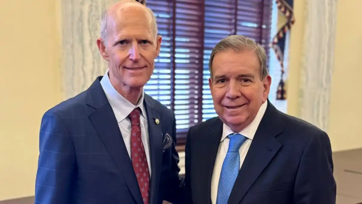 Edmundo González agradeció a Rick Scott fungir como su anfitrión en EE.UU.