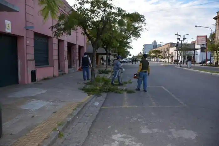 Tareas de limpieza en Juárez