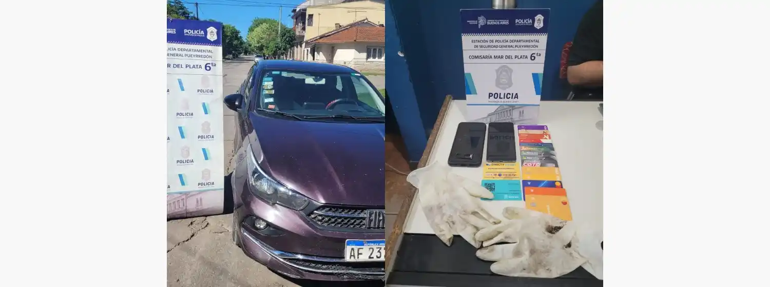 Se habían escapado en el Fiat Cronos robado.