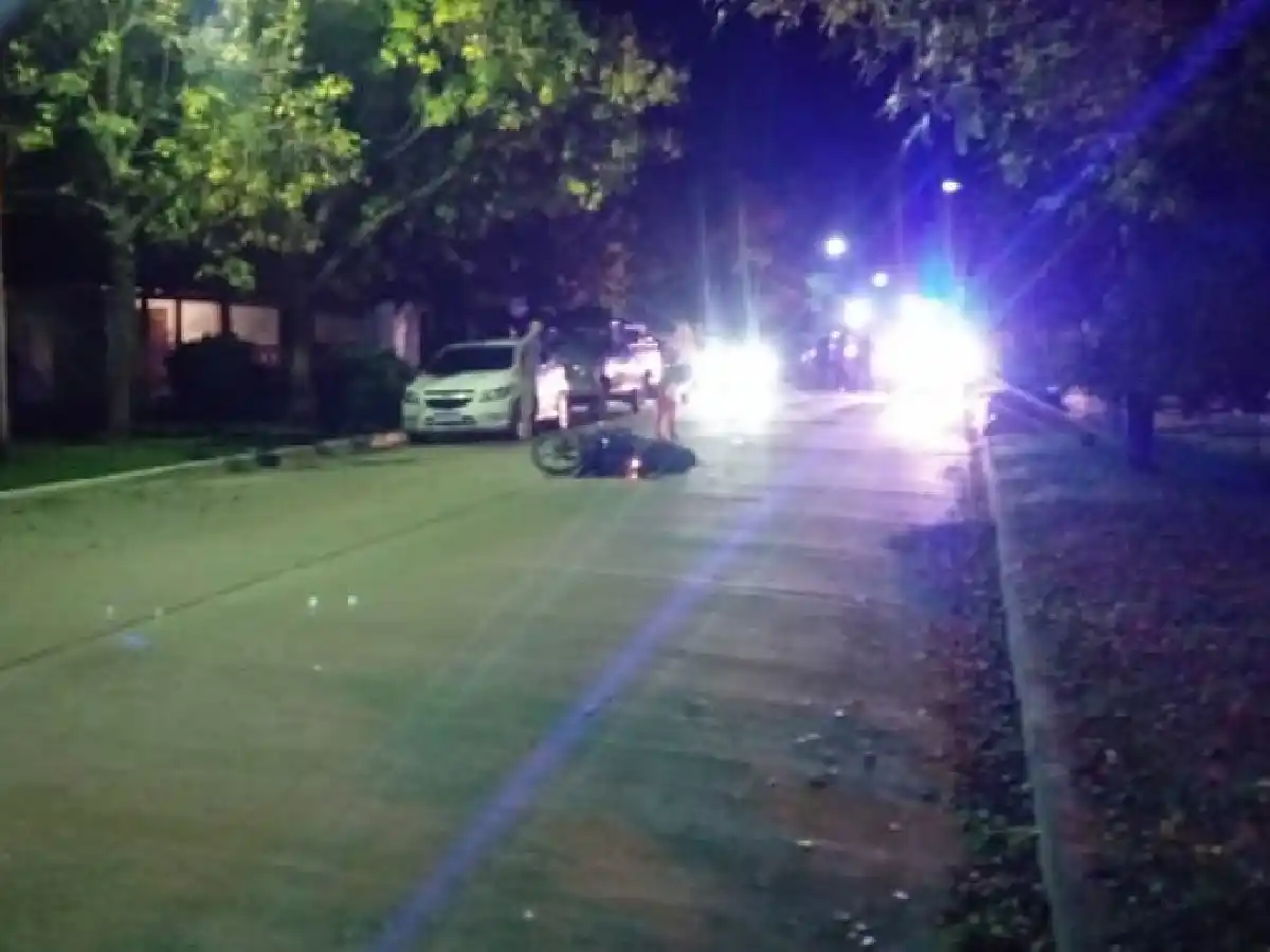 Motociclista se accidentó al cruzar un lomo de burro en Ceres