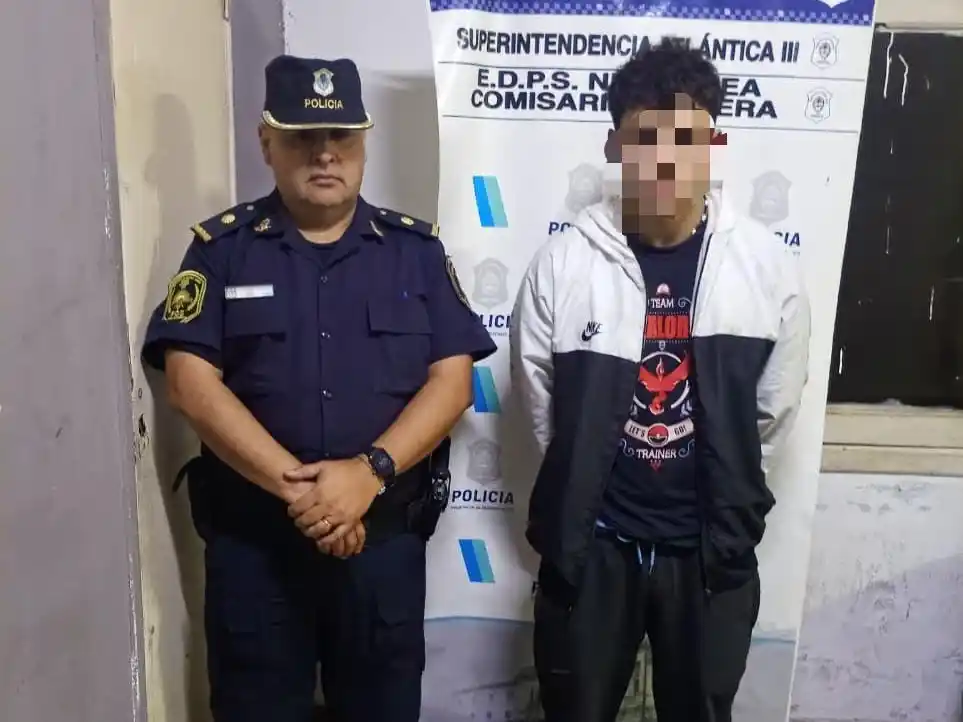 Uno de los aprehendidos