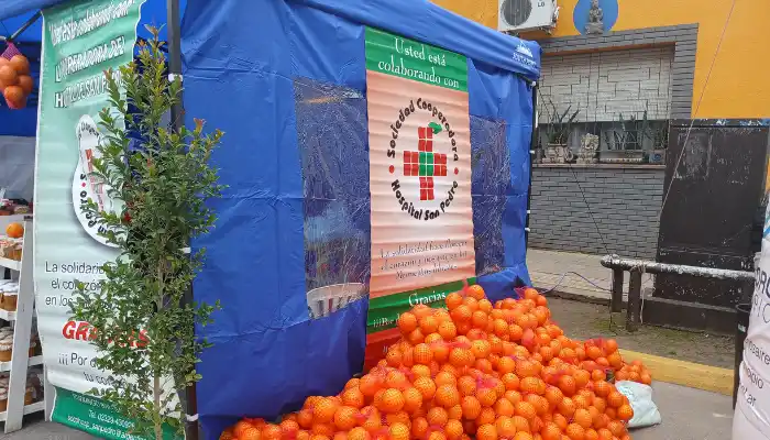 cooperativa del hospital en la fiesta de la naranja
