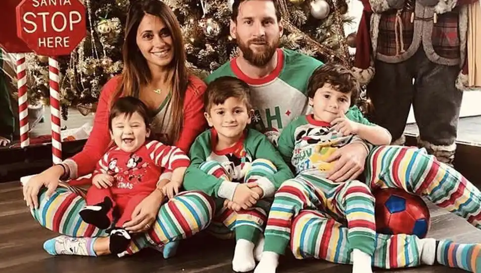 La Navidad de la familia Messi