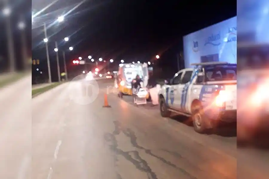 Un ciclista necesitó atención médica luego de accidentarse sobre la Ruta Nacional 34
