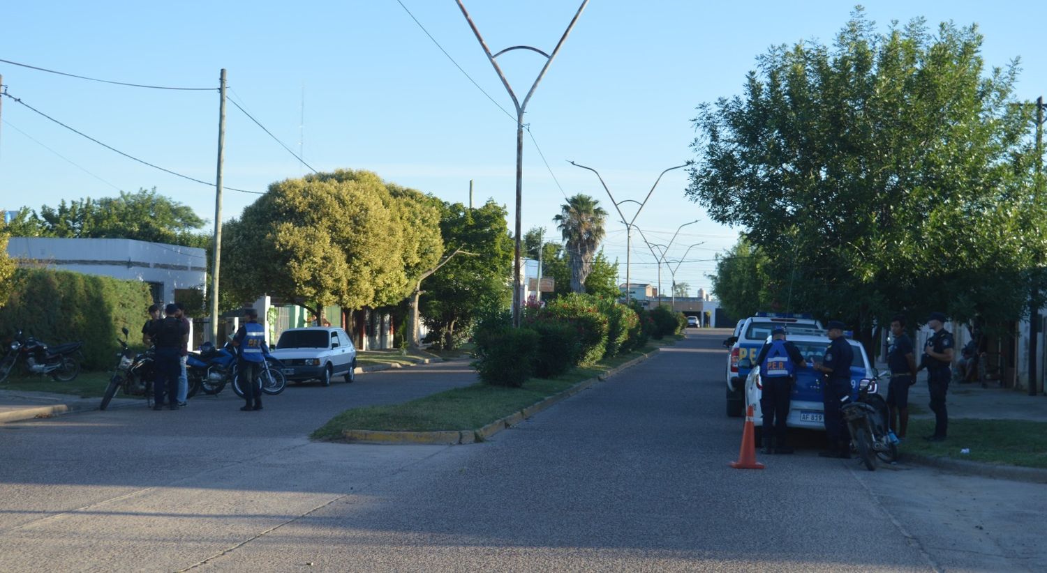 Foto ilustrativa de archivo de un control policial en Gualeguay.