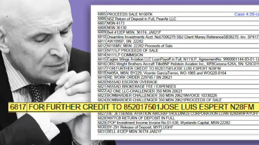 La transferencia destinada a Espert figura en una contabilidad oficial elaborada por el Bank of America