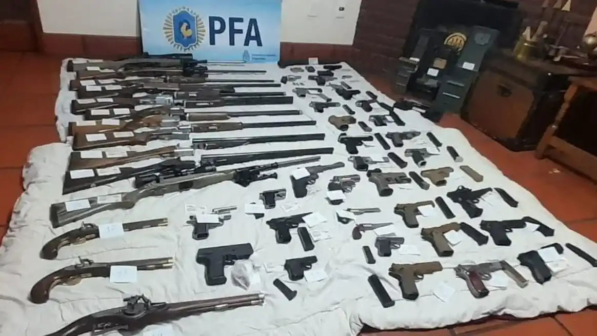 Megaoperativo federal: desbarataron una red internacional de tráfico de armas con ramificaciones en Santa Fe