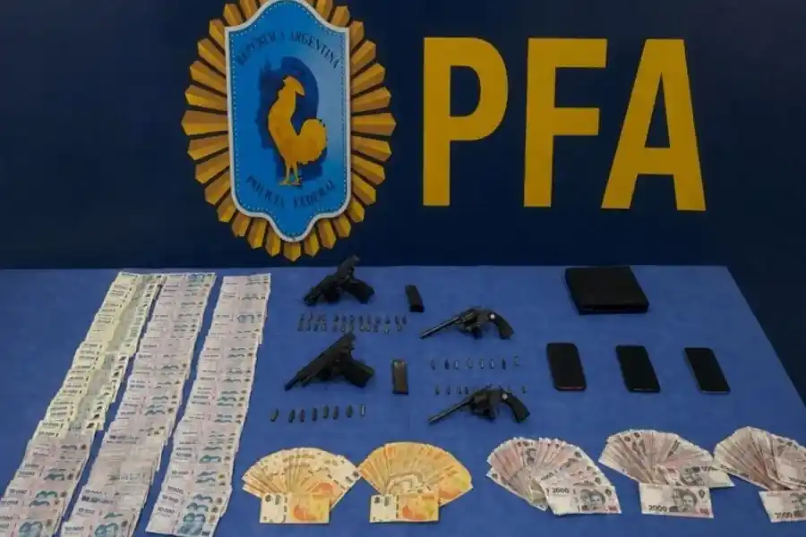 Secuestraron armas y una suma millonaria de dinero en un importante operativo en zona norte por venta de droga