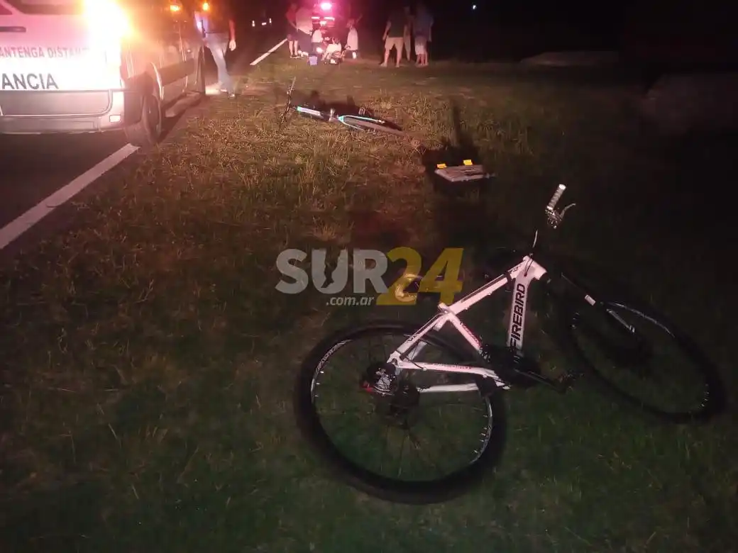 Dos mujeres fueron embestidas por una moto en el acceso a Elortondo