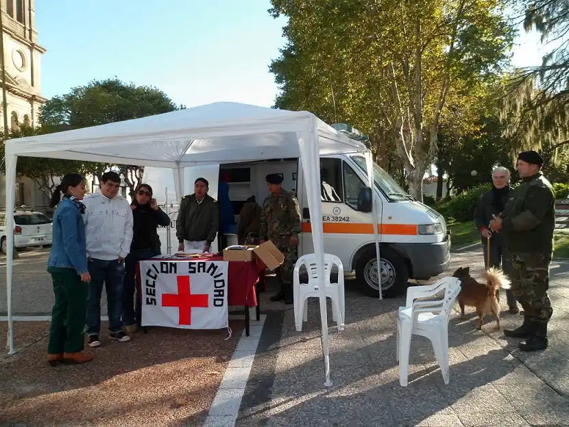 Realizaron controles de presión y masa corporal en la Plaza San Martín