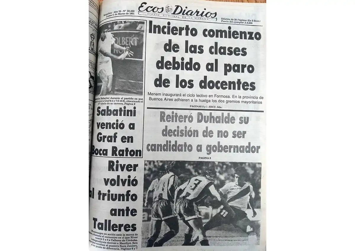 Lunes 11 de marzo de 1991