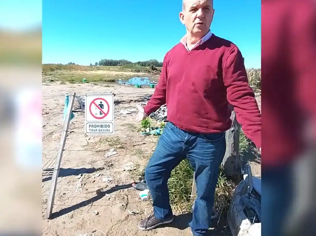 Video: un intendente trató de “brutos” a los vecinos por arrojar basura en lugares prohibidos