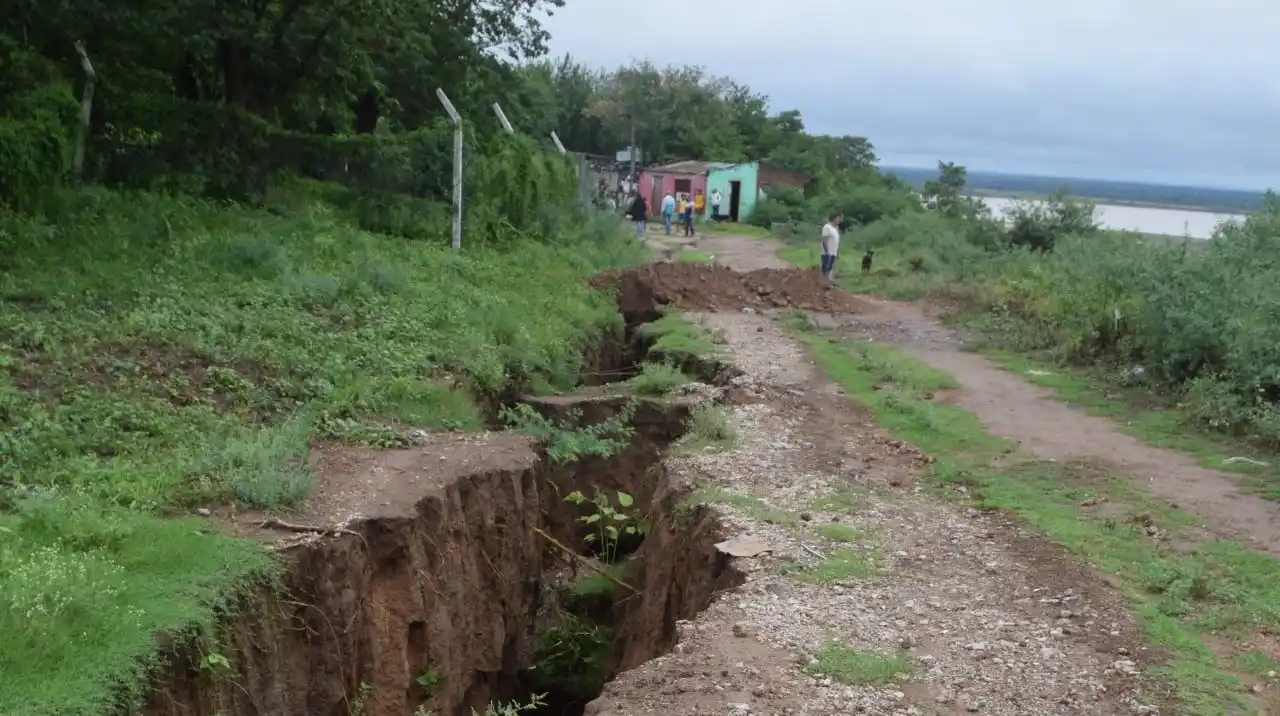 Vuelven a preocupar los movimientos de suelo en las barrancas de Diamante