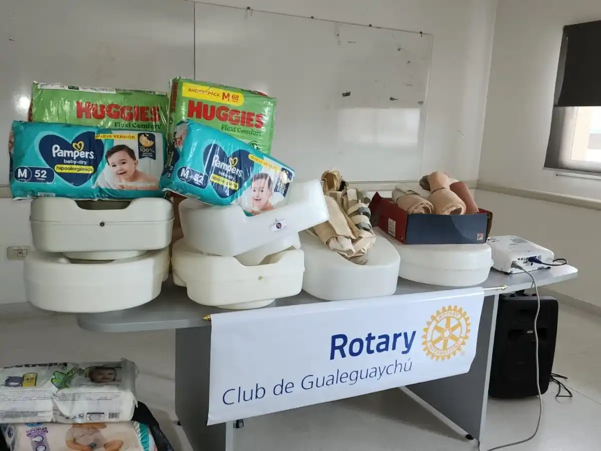 Rotary Gualeguaychú donó varios elementos para diferentes áreas del Hospital Centenario