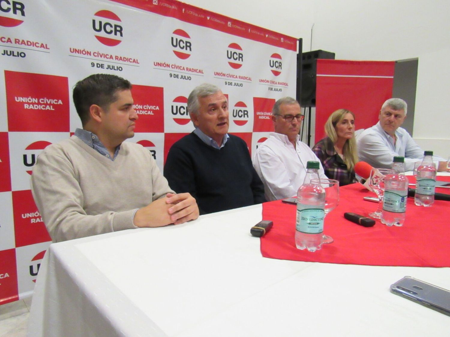 Gerardo Morales estuvo en 9 de Julio y presentó a su candidato a intendente de la UCR 