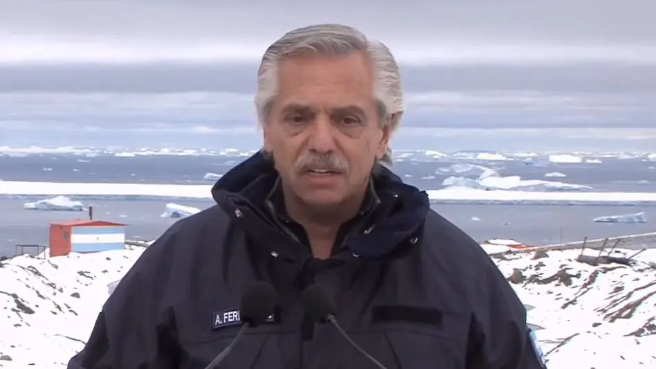 Alberto Fernández, desde la Antártida: "La Argentina que viaja hacia un futuro de libertad"