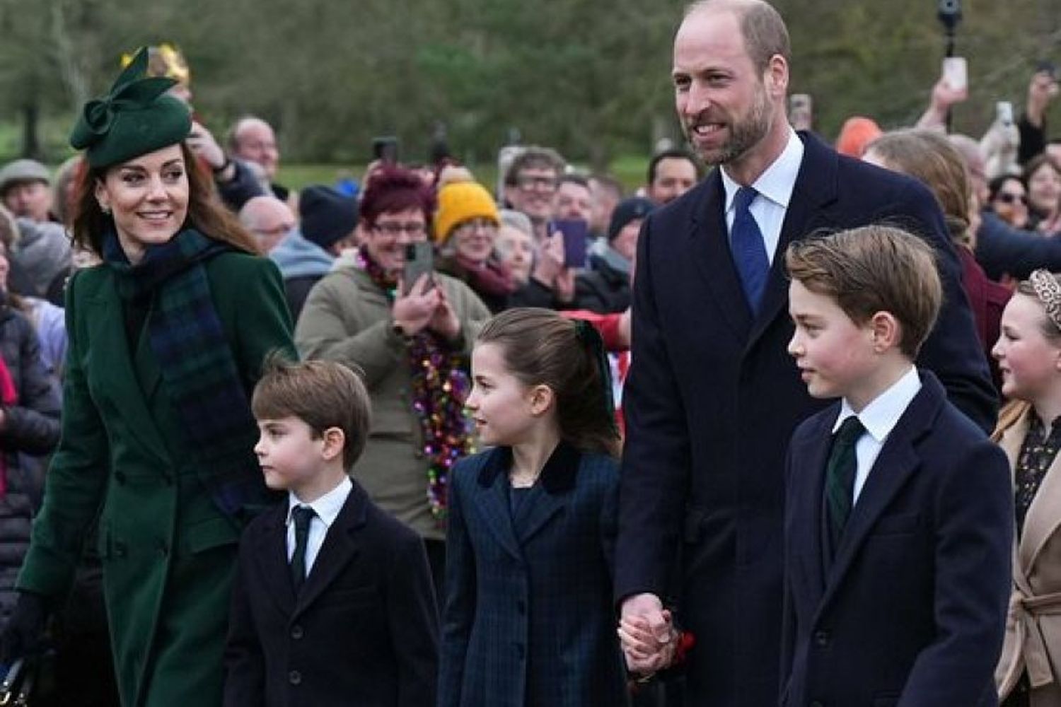Kate Middleton reaparece en la misa de Navidad de Sandringham 