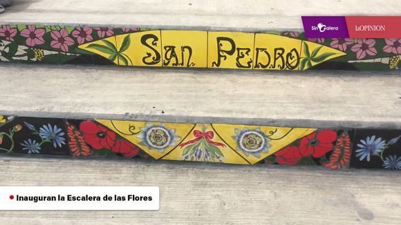 Inauguran la Escalera de las Flores: así quedó terminada