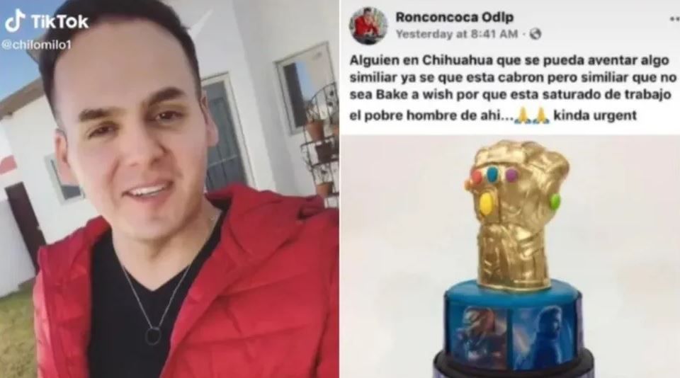 Pidió una torta inspirada en el guante de Thanos, pero le dieron cualquier cosa