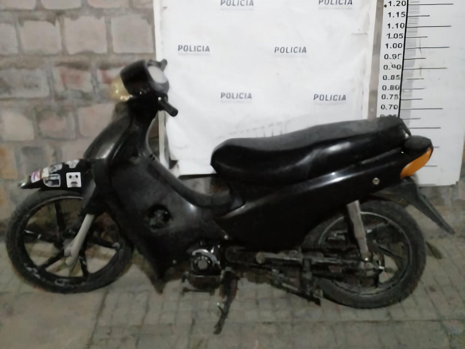 La moto fue hallada en Lavalle y Mateo Sbert.