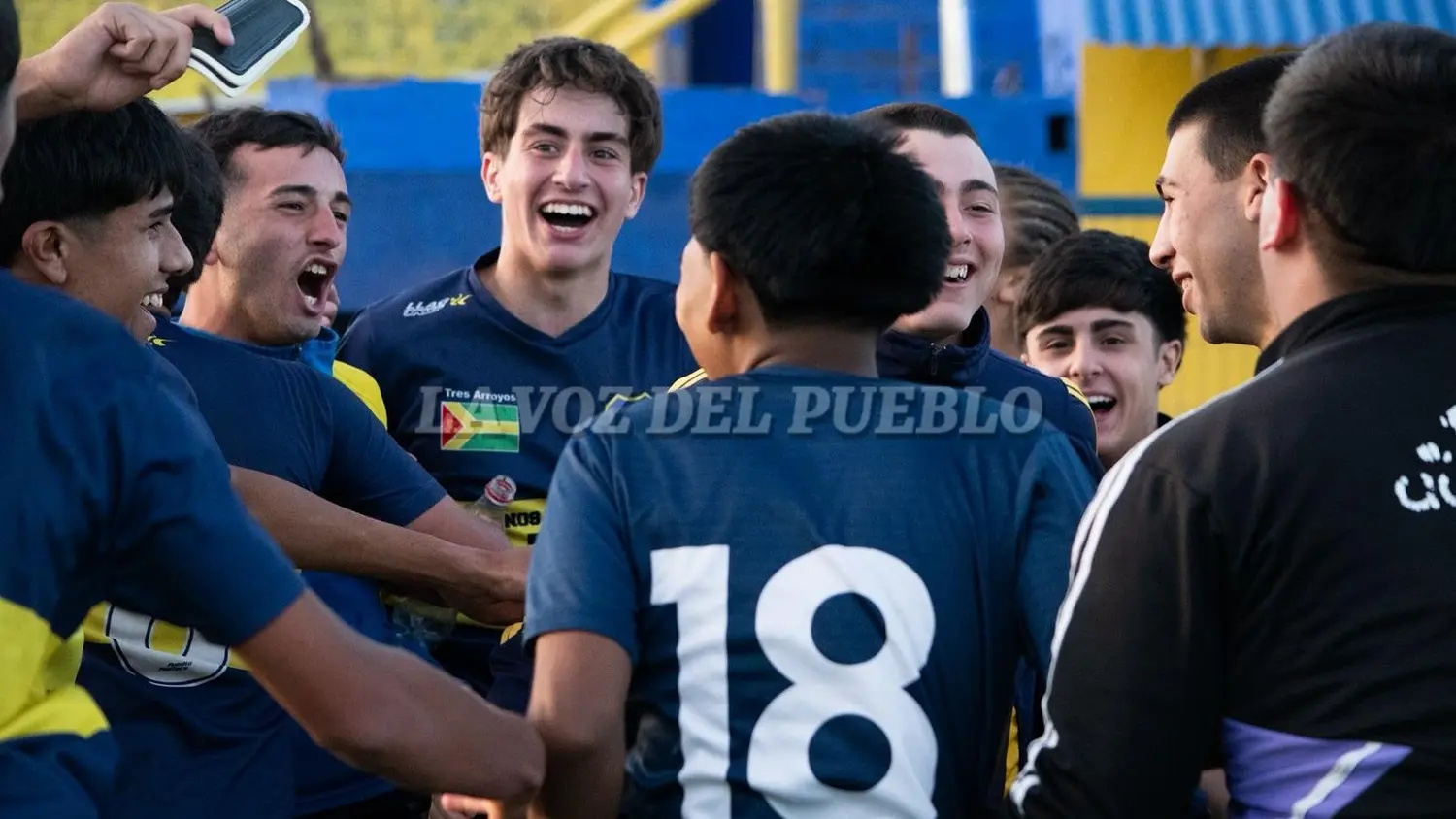 Boca festeja la clasificación en Saladillo