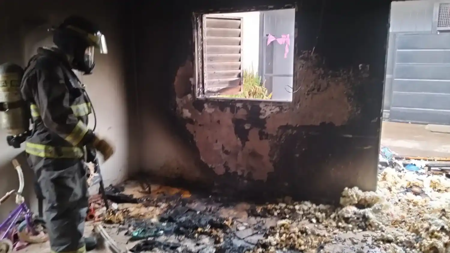 Un voraz incendio en una vivienda en Rafaela generó importantes daños materiales