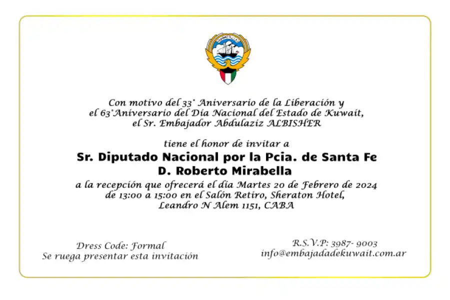 La invitación a la celebración