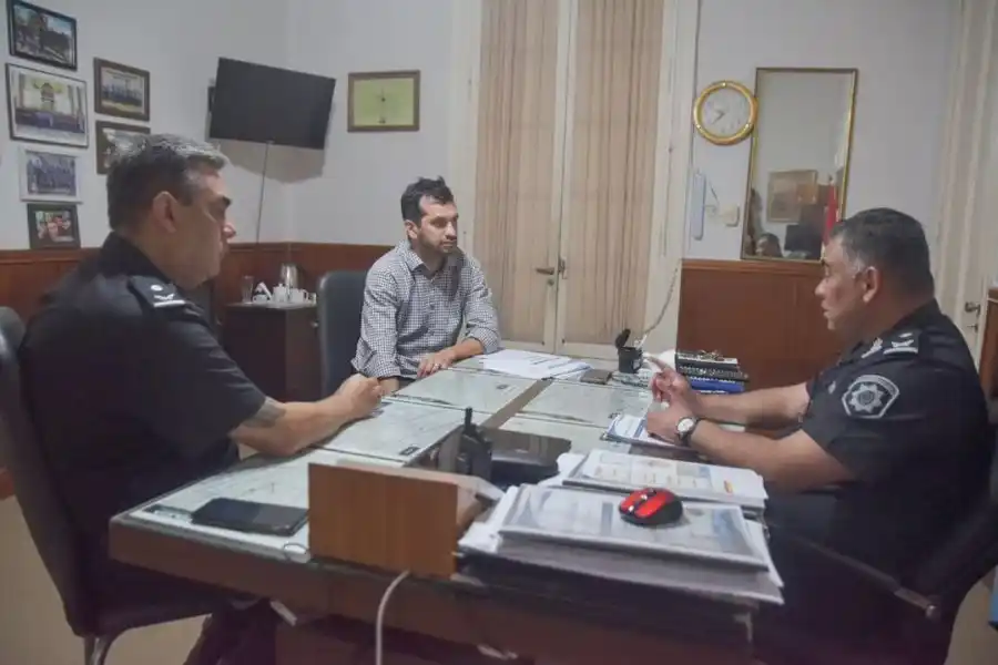 Martínez Saliba se reunió con el jefe de la Unidad Regional V: "Comenzamos a diagramar operativos conjuntos"